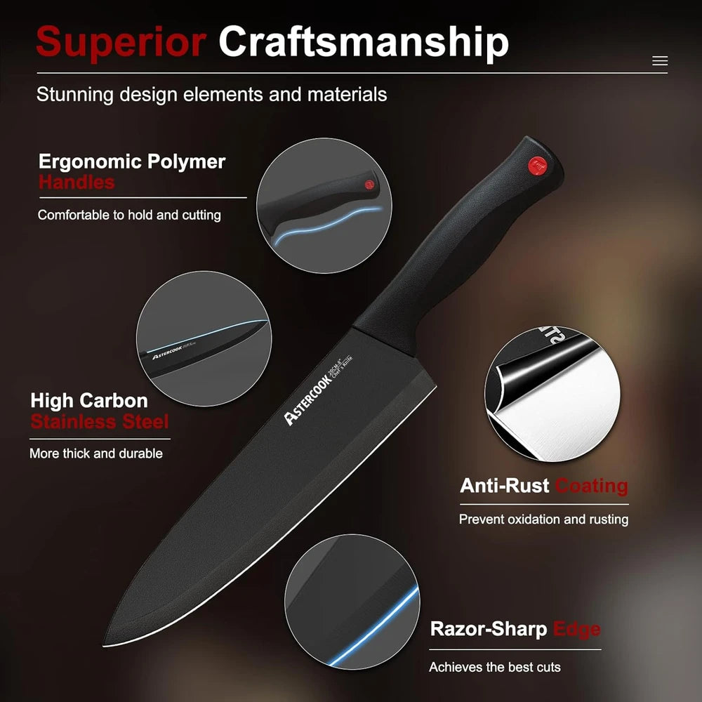 Astercook 15-Piece Knife Set