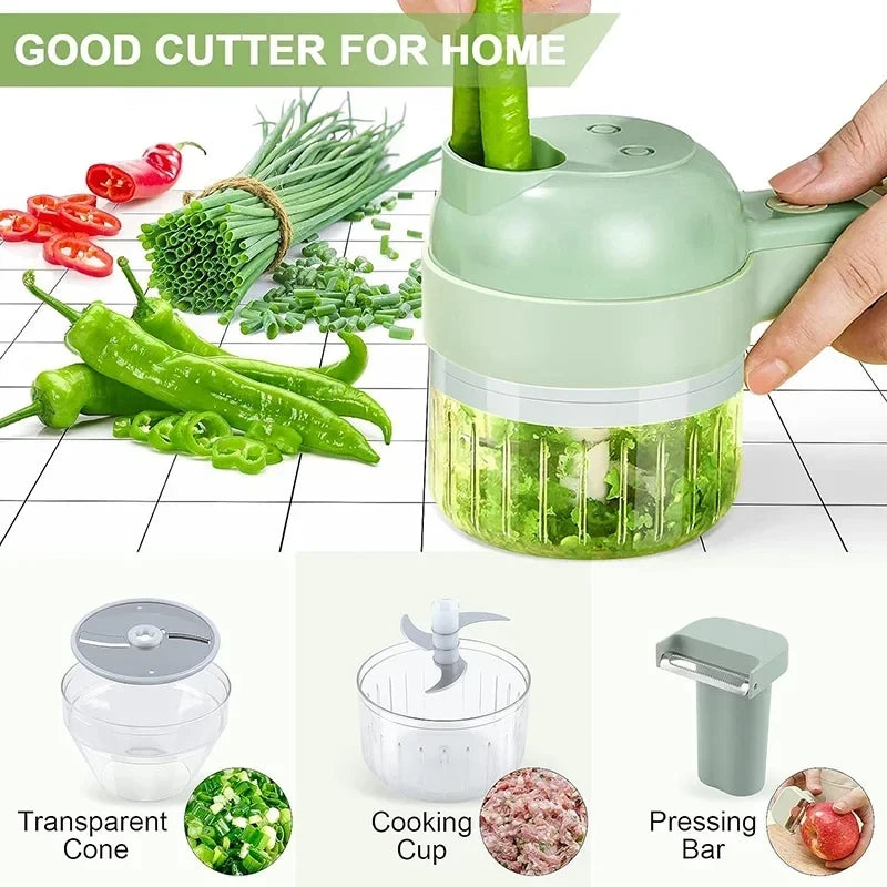 Handheld Electric Food Chopper 4-in-1