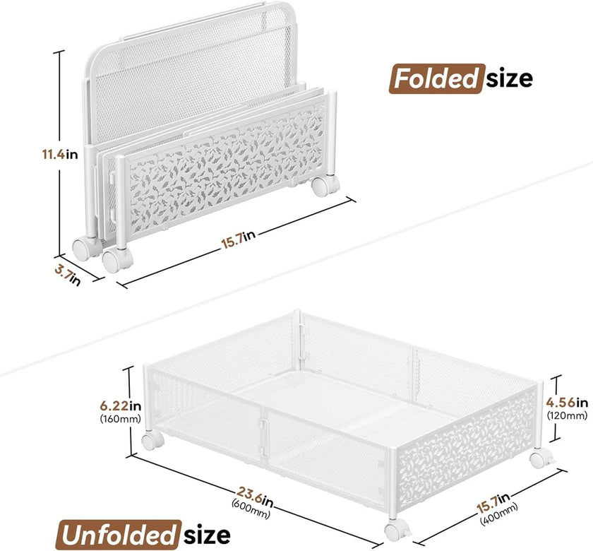 Metal Under Bed Storage Wheels