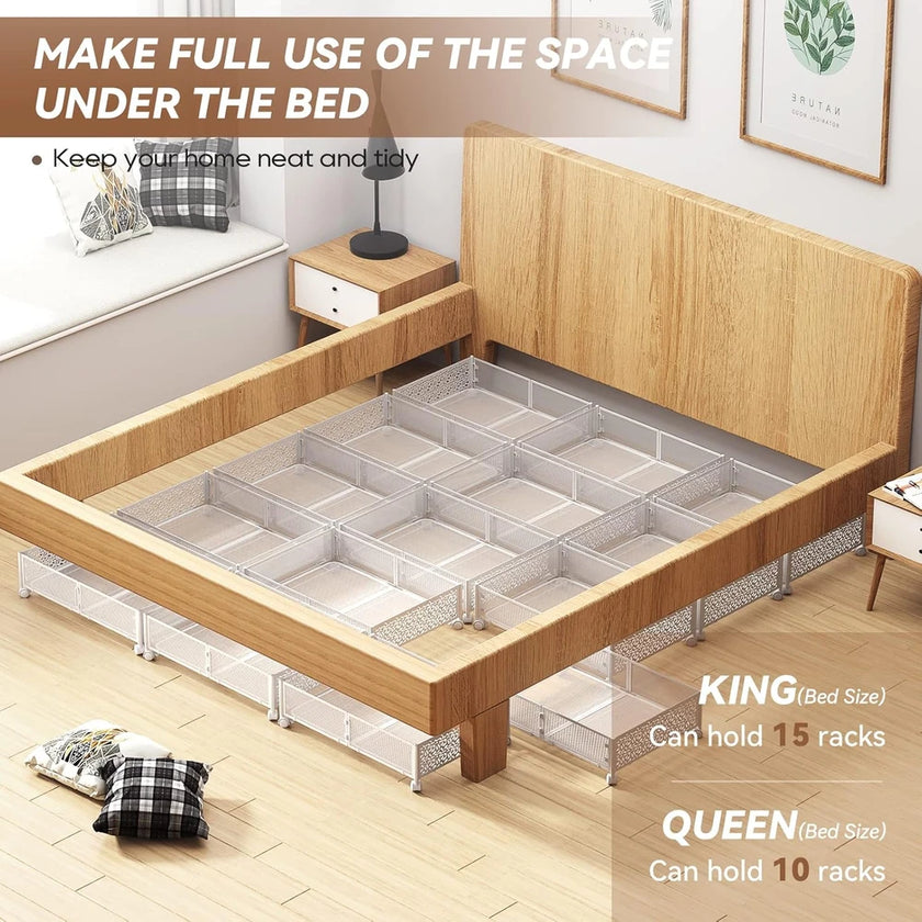 Metal Under Bed Storage Wheels