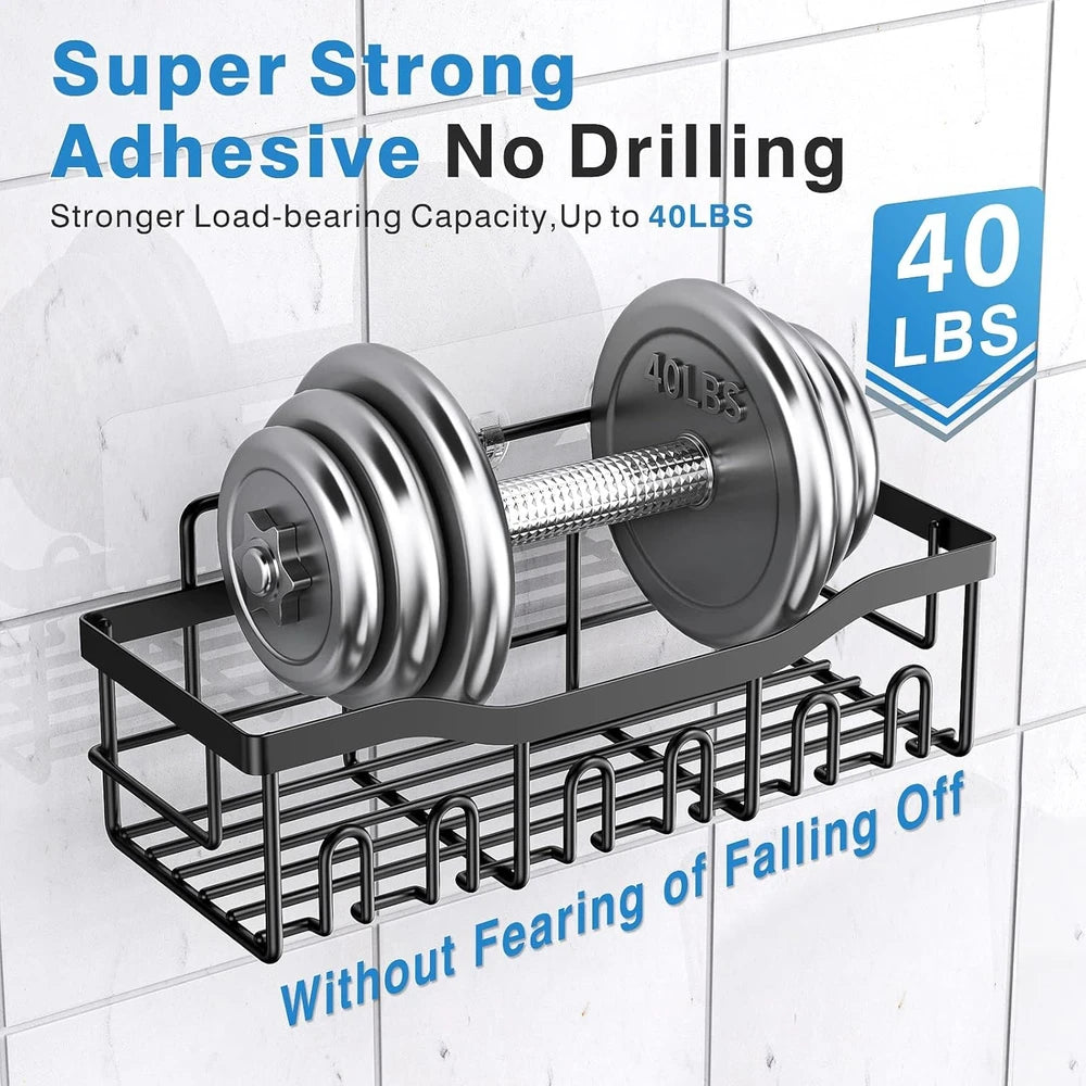 EUDELE 5-Pack Stainless Steel Shower Caddy