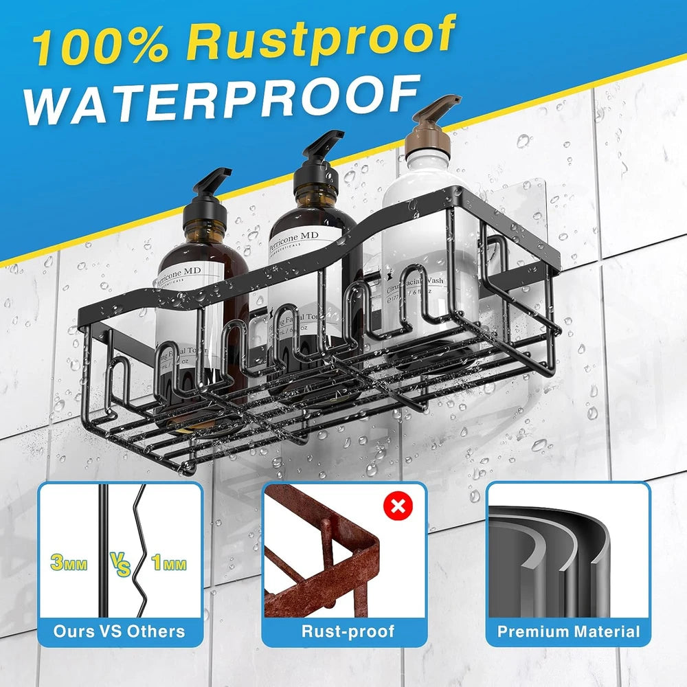 EUDELE 5-Pack Stainless Steel Shower Caddy