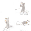 Mini Nordic Mouse Lamp with Industrial Design