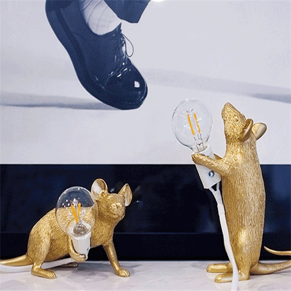 Mini Nordic Mouse Lamp with Industrial Design