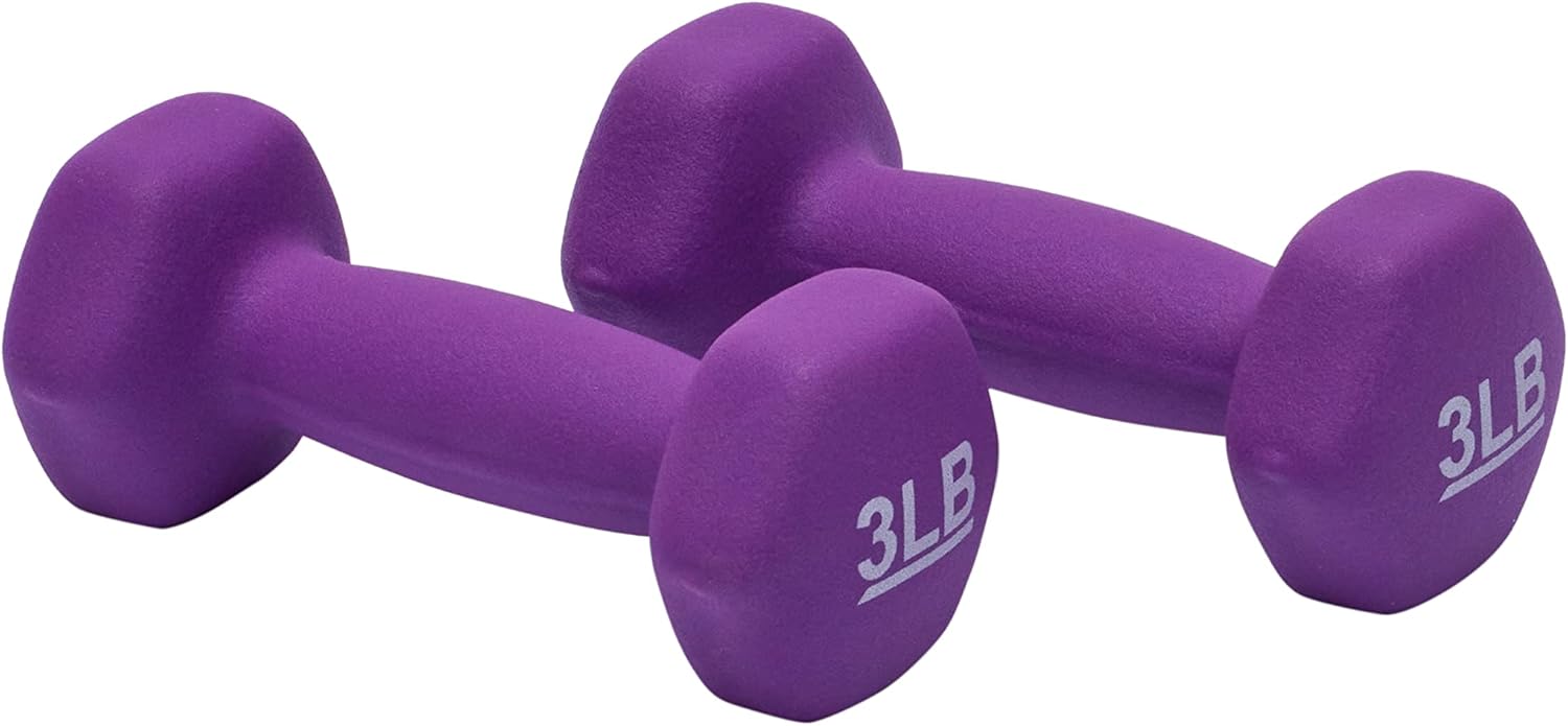 Neoprene Grip Hex Dumbbell Set