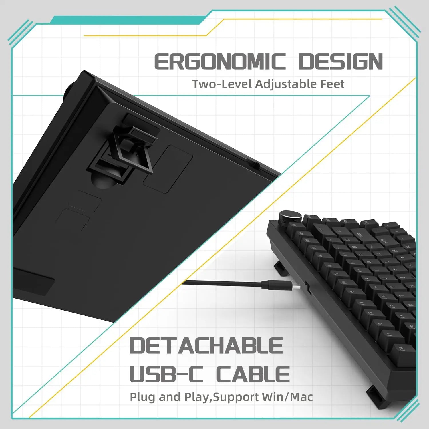 CrimsonStrike Pro Mechanical Wired HotSwap Keyboard