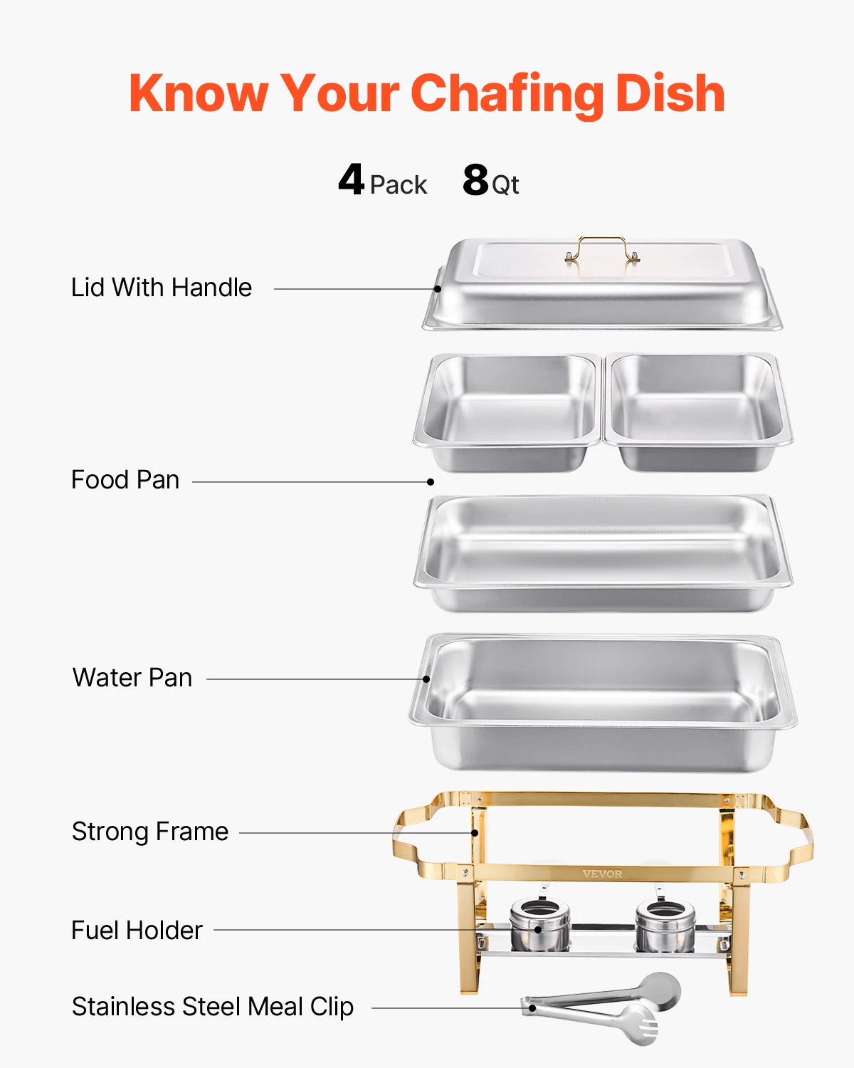 Golden Serve Buffet Set