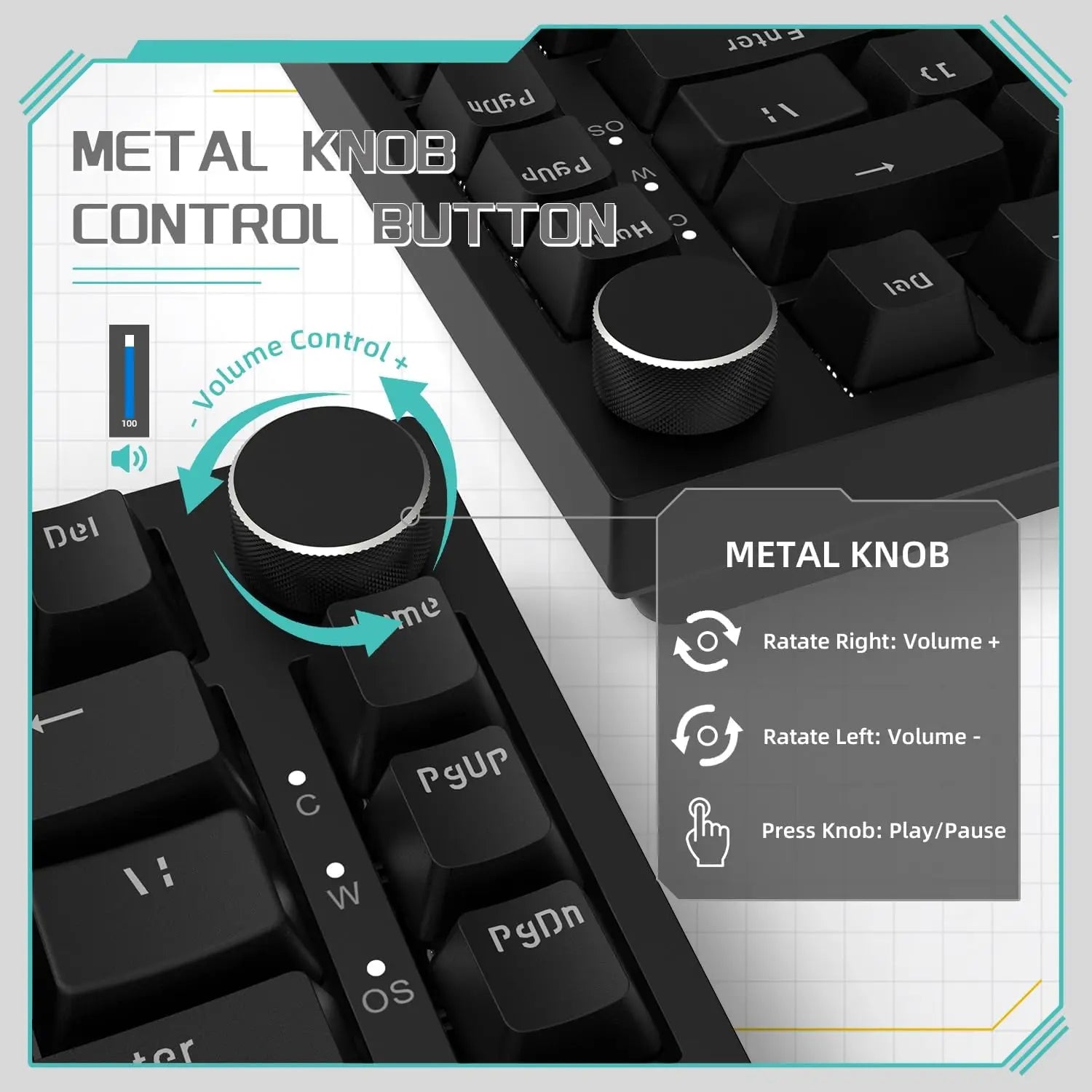 CrimsonStrike Pro Mechanical Wired HotSwap Keyboard
